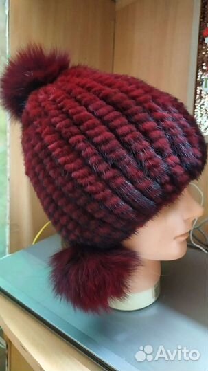 Комплект шапка&шарф из кролика