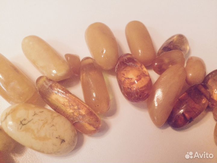 Бусы янтарные винтаж