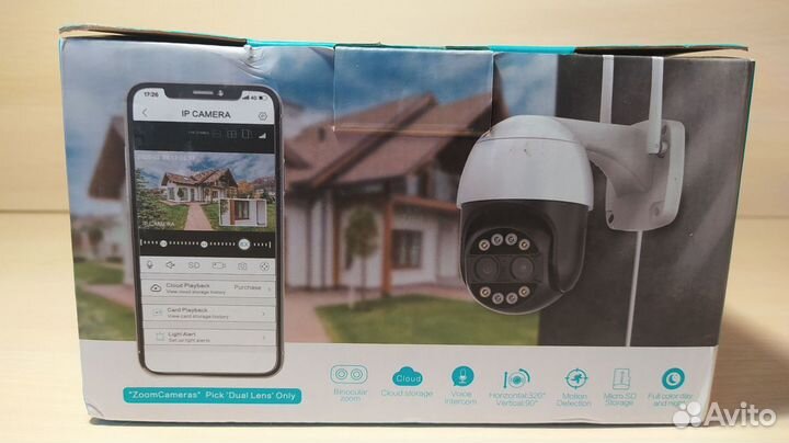 Камера видеонаблюдения wifi уличная новая