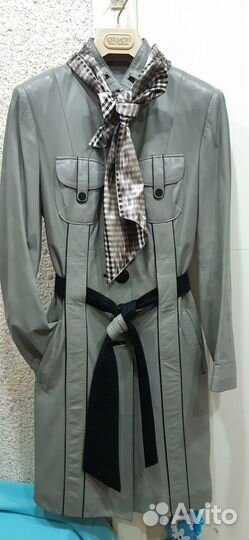 Кожаный плащ