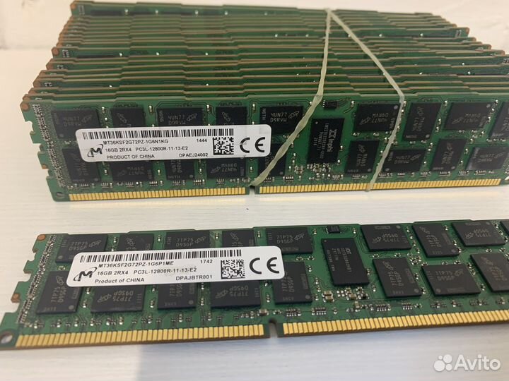Оперативная памятьDDR3 Reg 16gb pc3L 1600 мгц