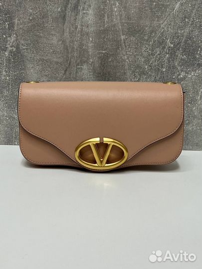 Новая женская сумка Valentino бежевая