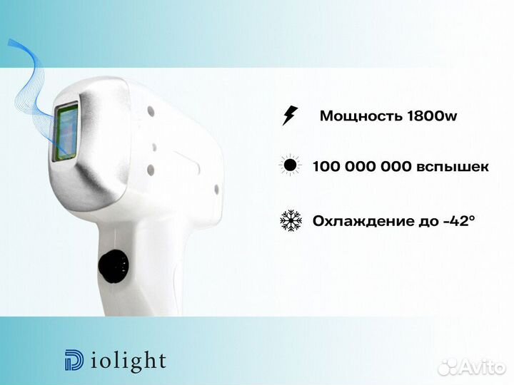Лазерный аппарат diolight UltraOne 1800dp, рассрочка