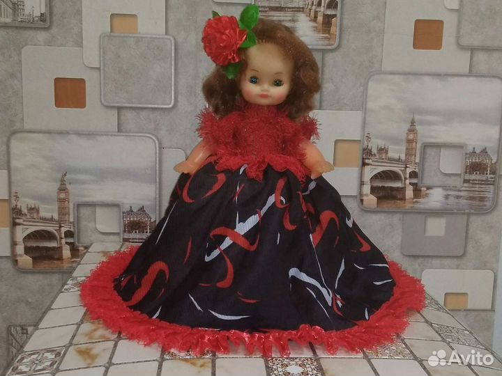 Кукла грелка на чайник и самовар СССР, цыганка 35с