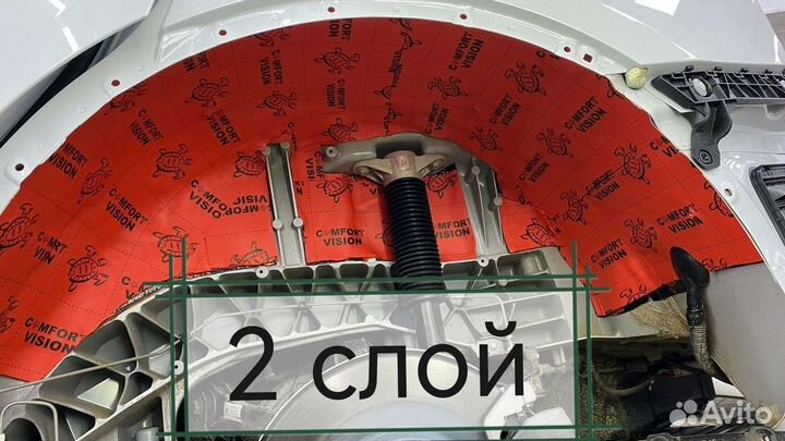 Шумоизоляция колесных арок (локер, подкрылок)