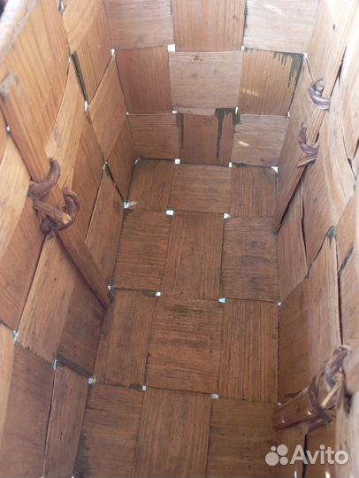 Старинный берестяной короб