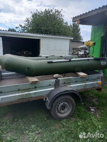 Надувная Лотка пвх с мотором 1.5