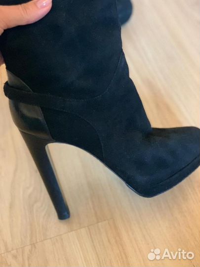 Сапоги женские натуральная замша