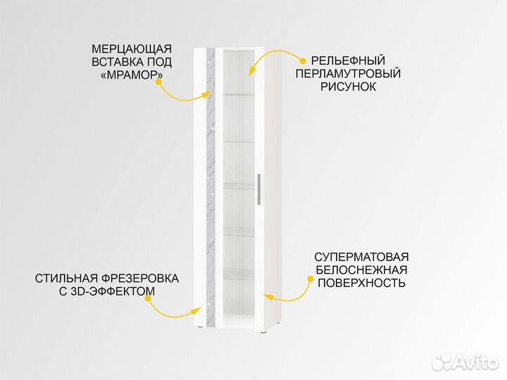 Шкаф витрина