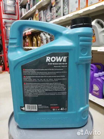 Масло моторное Rowe 5W-30 Synt Rs DLS