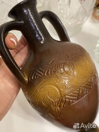 Хрустальная ваза и посуда времен СССР