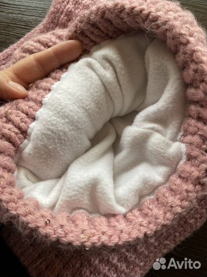 Комплект шапка и снуд женский