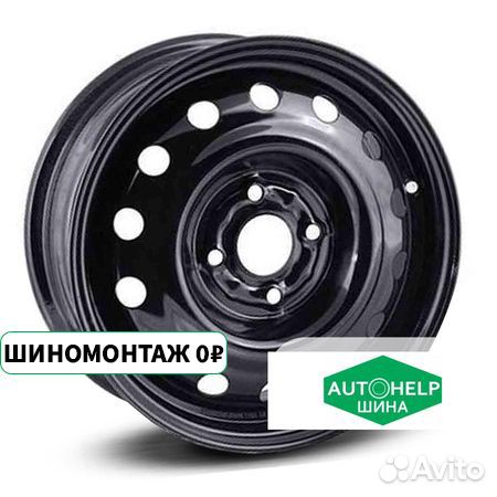 Trebl R-1676 R16 4X100 ET37 D60.1 Black