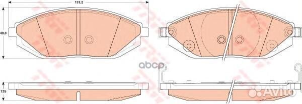 Колодки передние Chevrolet spark (M300) GDB4606
