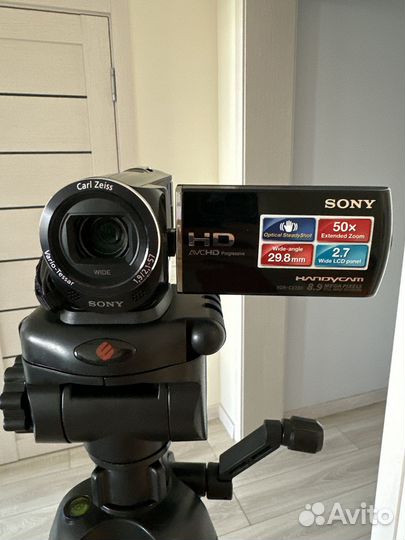 Видео камера sony + штатив + карта памяти