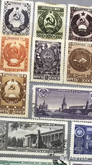 Кляссер с марками царского периода и СССР