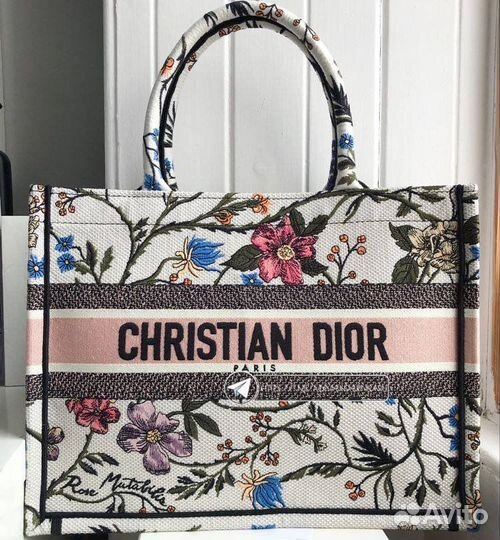 Сумка dior tote вышивка