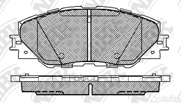 PN1530-nibk. колодки дисковые п Toyota RAV4 2.0