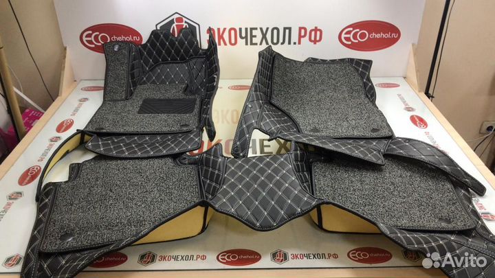 3D Коврики BMW Салон Багажник из Экокожи