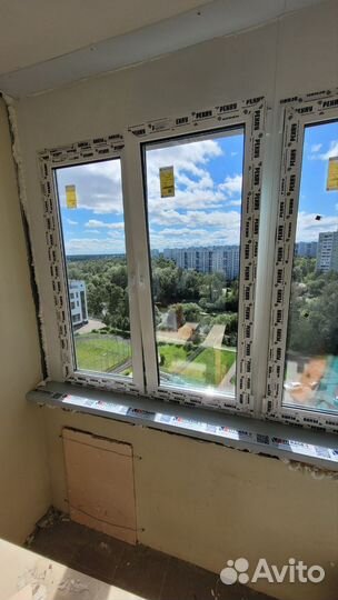 Окна рехау с установкой / остекление балконов