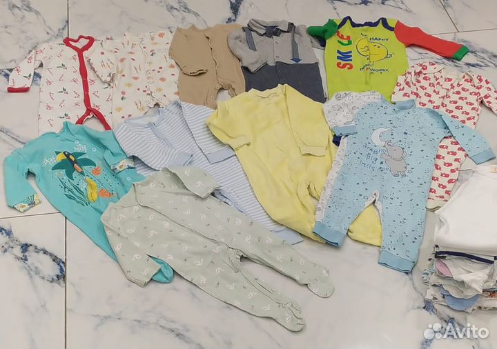 Вещи пакетом для новорождённых 56 86