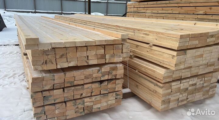Доска обрезная 25х150х6000мм от производителя
