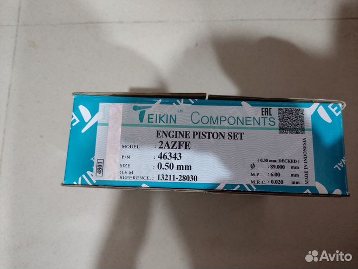 Поршня Toyota Camry, Rav 4, 2AZ 050