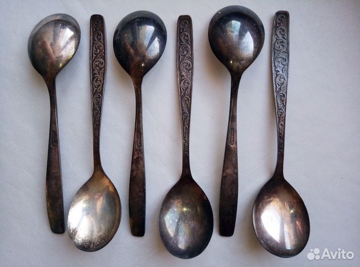 Наборы столовые приборы,конфетница мельхиор СССР