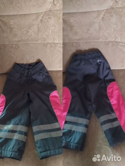 Зимние брюки на девочку 98 размер