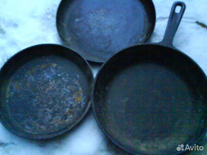 Сковороды чугунные.алюминиевые