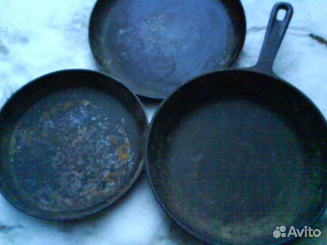 Сковороды чугунные.алюминиевые
