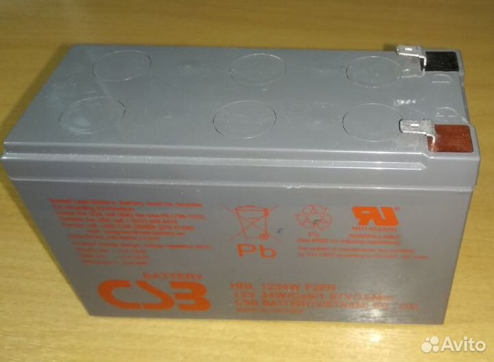 Аккумулятор CSB HRL 1234W 12В, 9 Ач