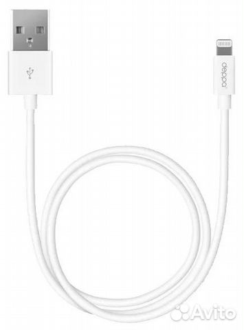 Кабель Deppa USB/Lightning MFI, белый (RU)