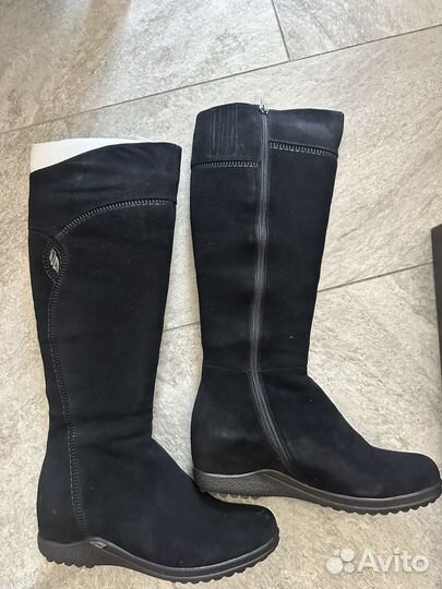 Сапоги зимние замшевые 39 covani