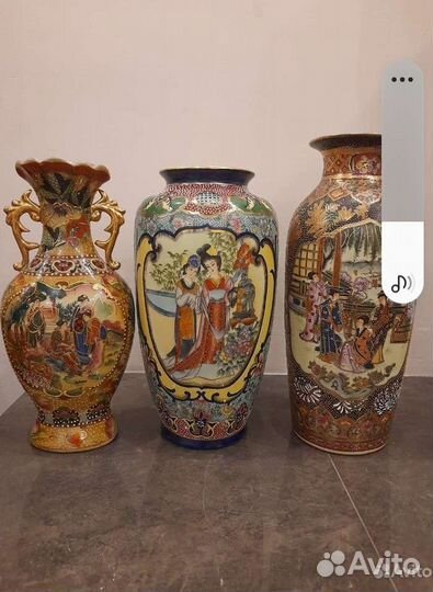 Вазы Китай 31,31 и 36см