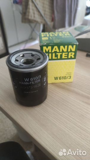 Фильтр масляный Mann Filter W610/3