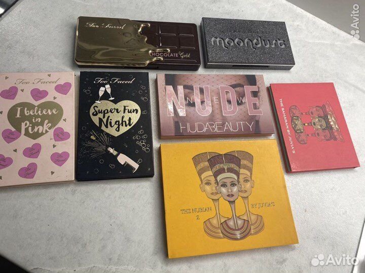 Тени too faced, huda, juvias, urban decey