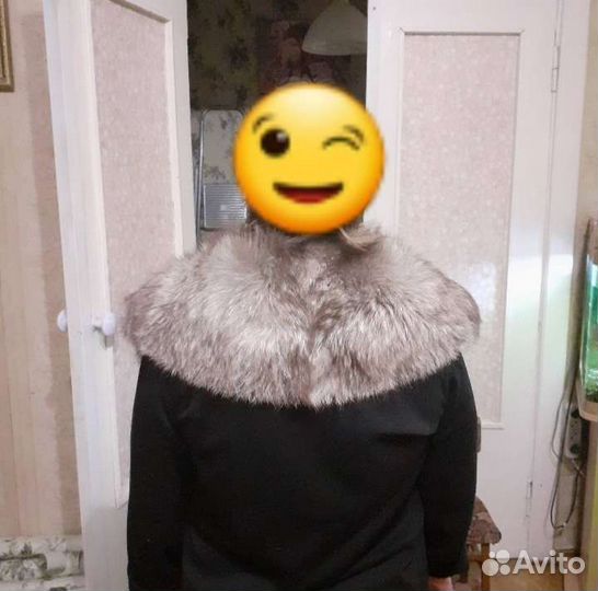 Воротник серебристый песец