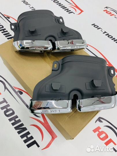 Насадки на выхлоп в стиле 63 AMG Mercedes-Benz