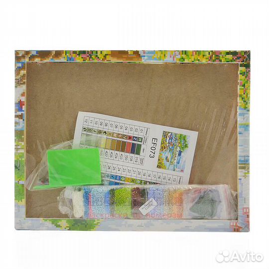 Алмазная мозаика 40x50 Пивко с раками и таранкой