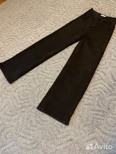 Джинсы трубы черные