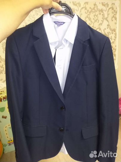 Костюм, рубашка и жилетка, 164 рост