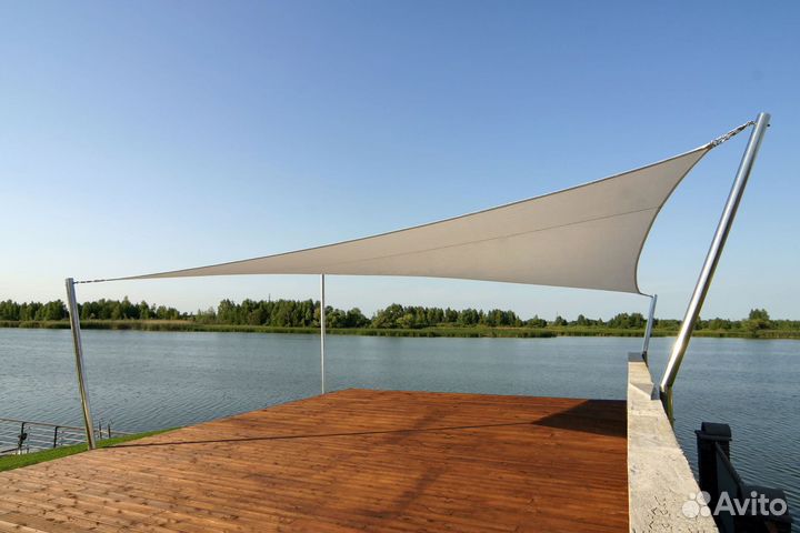 Теневые паруса, навесы, тенты из пвх на заказ