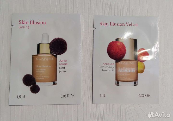 Пробники Givenchy Clarins Carolina Herrera