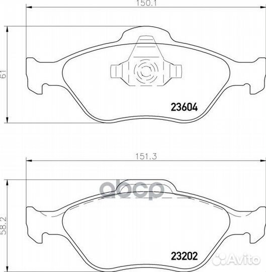 Колодки тормозные дисковые перед (PF-5495)