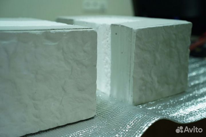 Теплоблок с фасадом и утеплением. Расчёт