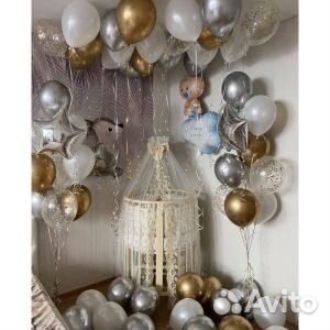 Набор гелиевых шаров на выписку 