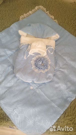 Конверт на выписку для мальчика зимний