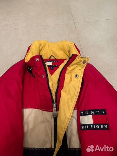 Винтажный пуховик Tommy hilfiger оригинал