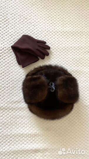 Норковая шапка мужская